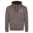 Load image into Gallery viewer, Unisex varsity hoodie in Charcoal/Black (WTT0002)