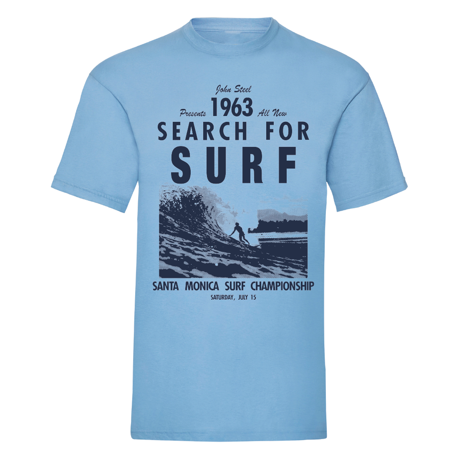 Adult Unisex Retro Search for Surf Championship Poster T-shirt