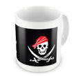 Load image into Gallery viewer, Pirate Skull and Cross Bones Mug - White