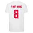 Load image into Gallery viewer, Kids England Home Football T-shirt With Free Personalisation - White