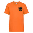 Load image into Gallery viewer, Kids Holland Home Cotton Football T-shirt With Free Personalisation - Orange