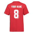 Load image into Gallery viewer, Kids Poland Home Cotton Football T-shirt With Free Personalisation - Red