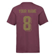 Load image into Gallery viewer, Kids Portugal Home Cotton Football T-shirt With Free Personalisation - Burgundy