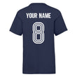 Load image into Gallery viewer, Kids France Home Cotton Football T-shirt With Free Personalisation - Navy