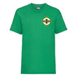 Load image into Gallery viewer, Kids Northern Ireland Home Cotton Football T-shirt With Free Personalisation - Kelly
