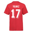 Load image into Gallery viewer, Kids Turkey Away Yilmaz Cotton Football T-shirt - Red