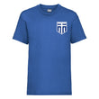 Load image into Gallery viewer, Kids Greece Away Cotton Football T-shirt With Free Personalisation - Royal