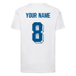 Load image into Gallery viewer, Kids Greece Home Cotton Football T-shirt With Free Personalisation - White