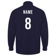 Load image into Gallery viewer, Adults France Vintage Style Long Sleeve Rugby Shirt with Free Personalisation - Navy Blue