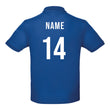 Load image into Gallery viewer, Kids Personalised France Embroidered Crest Rugby Polo Shirt - Royal