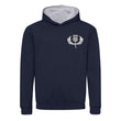 Load image into Gallery viewer, Kids Scotland ALBA Rugby Retro Style Two Tone Hooded Sweatshirt