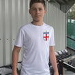Load image into Gallery viewer, Kids England All White Football kit Shirt & Shorts with Personalisation - White / White