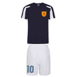 Load image into Gallery viewer, Kids Scotland Retro Football Shirt Shorts & Personalisation - Blue / White