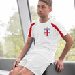 Load image into Gallery viewer, Kids Customisable England Football Home Kit Shirt and White Shorts with Free Personalisation