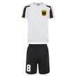 Load image into Gallery viewer, Kids Germany Deutsche Vintage Football Shirt & Shorts with Personalisation - White / Black