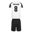 Load image into Gallery viewer, Kids Germany Deutsche Vintage Football Shirt & Shorts with Personalisation - White / Black