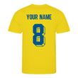 Load image into Gallery viewer, Kids Sweden Sverige Vintage Football Shirt Shorts & Personalisation - Yellow / Blue