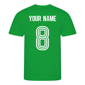 Kids Republic Ireland Eire Vintage Football Shirt Shorts & Personalisation - Green / White