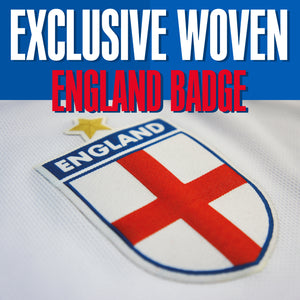 Kids Home England Football Shirt with Free Personalisation - White