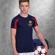 Load image into Gallery viewer, Kids France Les Bleus Retro Football Shirt with Free Personalisation - Blue