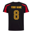 Load image into Gallery viewer, Adults Belgium Belgique Retro Football kit Shirt Shorts & Personalisation - Black / Black