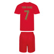 Load image into Gallery viewer, Adults Portugal Portuguesa Retro Football Shirt & Shorts with Personalisation - Red