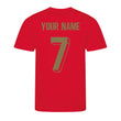 Load image into Gallery viewer, Adults Portugal Portuguesa Retro Football Shirt & Shorts with Personalisation - Red