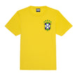 Load image into Gallery viewer, Adults Brazil Brasil Retro Football Kit Shirt & Shorts with Personalisation - Yellow Blue