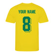 Load image into Gallery viewer, Adults Brazil Brasil Retro Football Kit Shirt & Shorts with Personalisation - Yellow Blue