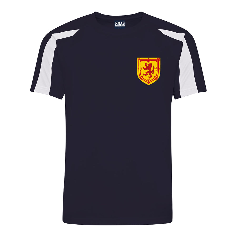 Adults Scotland Retro Football Shirt with Free Personalisation - Blue