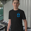 Load image into Gallery viewer, Kids England Football Drill Training Shirt with Free Personalisation - Jet Black