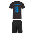 Load image into Gallery viewer, Kids England Football Drill Training Shirt & Shorts with Personalisation - Black / Black