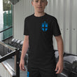 Load image into Gallery viewer, Kids England Football Drill Training Shirt & Shorts with Personalisation - Black / Black