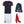 Load image into Gallery viewer, Kids Customisable France Les Bleu&#39;s Style Kit Football Shirt, Shorts, Socks and Personalised Bag Away

