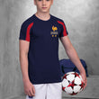 Load image into Gallery viewer, Kids Customisable France Les Bleu's Style Kit Football Shirt, Shorts, Socks and Personalised Bag Away