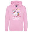 Load image into Gallery viewer, Girls Personalised Super Fabulous Rainbow Unicorn Hoodie Top