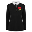 Load image into Gallery viewer, Ladies England English Rugby Vintage Style Long Sleeve Rugby Shirt with Free Personalisation