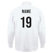Load image into Gallery viewer, Adults England English Rose Vintage Style Long Sleeve Rugby Shirt with Free Personalisation - White