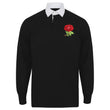 Load image into Gallery viewer, Adults England English Rose Vintage Long Sleeve Rugby Shirt with Free Personalisation - Black