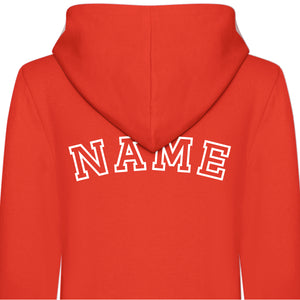 Kids Personalised Hooded Onesies All-in-One Suit - Personalised with Front Initial and Name on Back