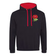 Load image into Gallery viewer, *Adult Unisex England Rugby Retro Style Two Tone Hooded Sweatshirt