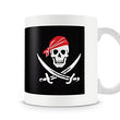 Load image into Gallery viewer, Pirate Skull and Cross Bones Mug - White