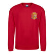 Load image into Gallery viewer, Kids Retro Spain Espana Embroidered Football Fan Sweatshirt Long Sleeve - Red