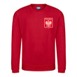Load image into Gallery viewer, Kids Retro Poland Polska Embroidered Football Fan Sweatshirt Long Sleeve - Red