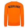 Load image into Gallery viewer, Kids Retro Holland Nederlands Embroidered Football Fan Sweatshirt Long Sleeve - Orange
