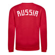 Load image into Gallery viewer, Kids Retro Russia Embroidered Football Fan Sweatshirt Long Sleeve - Red