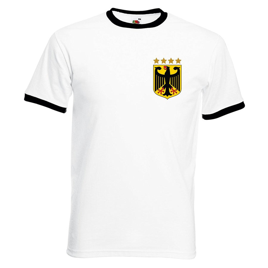Custom-made Mens customisable retro Germany football T-shirt