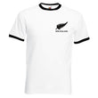 Load image into Gallery viewer, Adults New Zealand Embroidered Retro Football T-Shirt Front