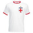 Load image into Gallery viewer, Custom-made Mens customisable retro England football T-shirt