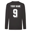 Load image into Gallery viewer, Kids Germany Deutsche Away Cotton Long Sleeved Football T-shirt With Free Personalisation - Black